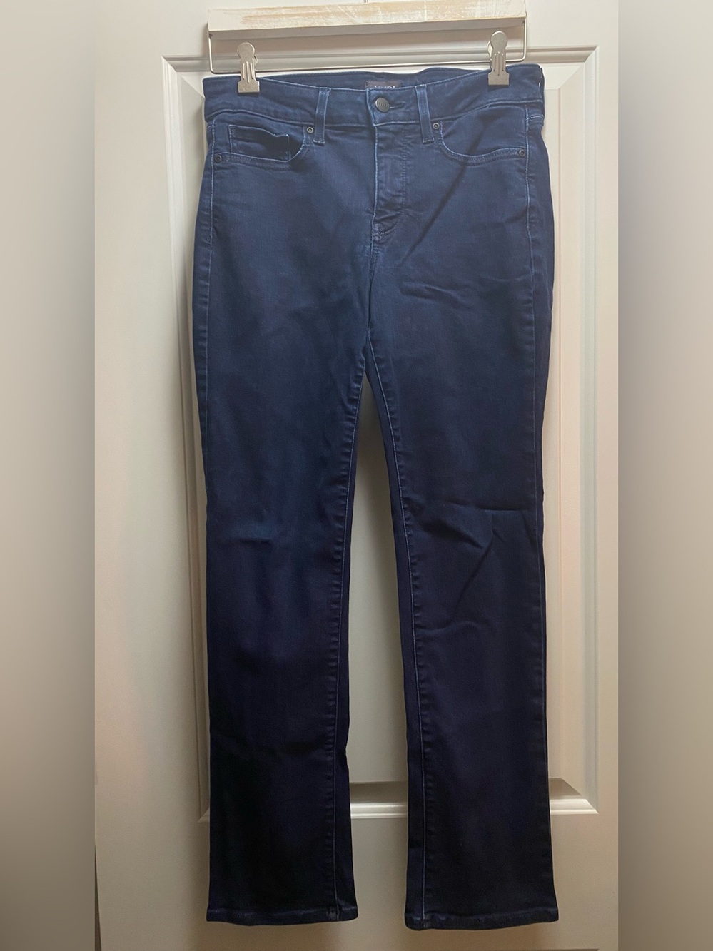 NYDJ Marilyn Straight Women's Dark Blue Jeans - Size 8P